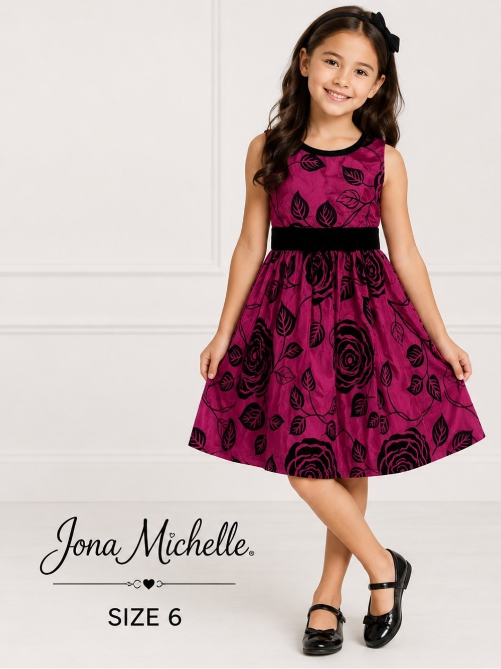 JONA MICHELLE girls purple party Hilda’s fashion chic  dress /size 6